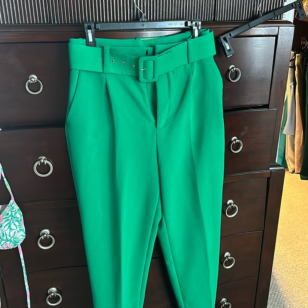 Zara Green High-Waist
